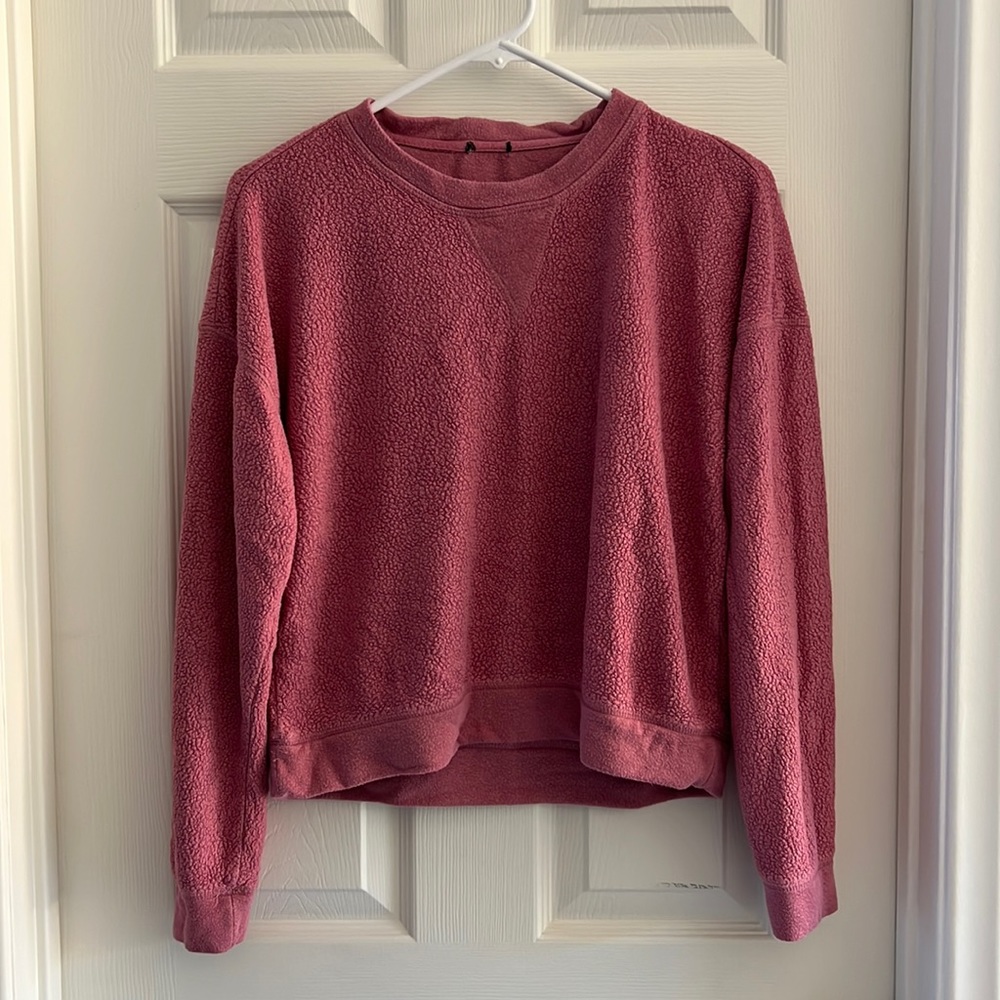 S Pink Reversible Super Cozy and Soft Sweater